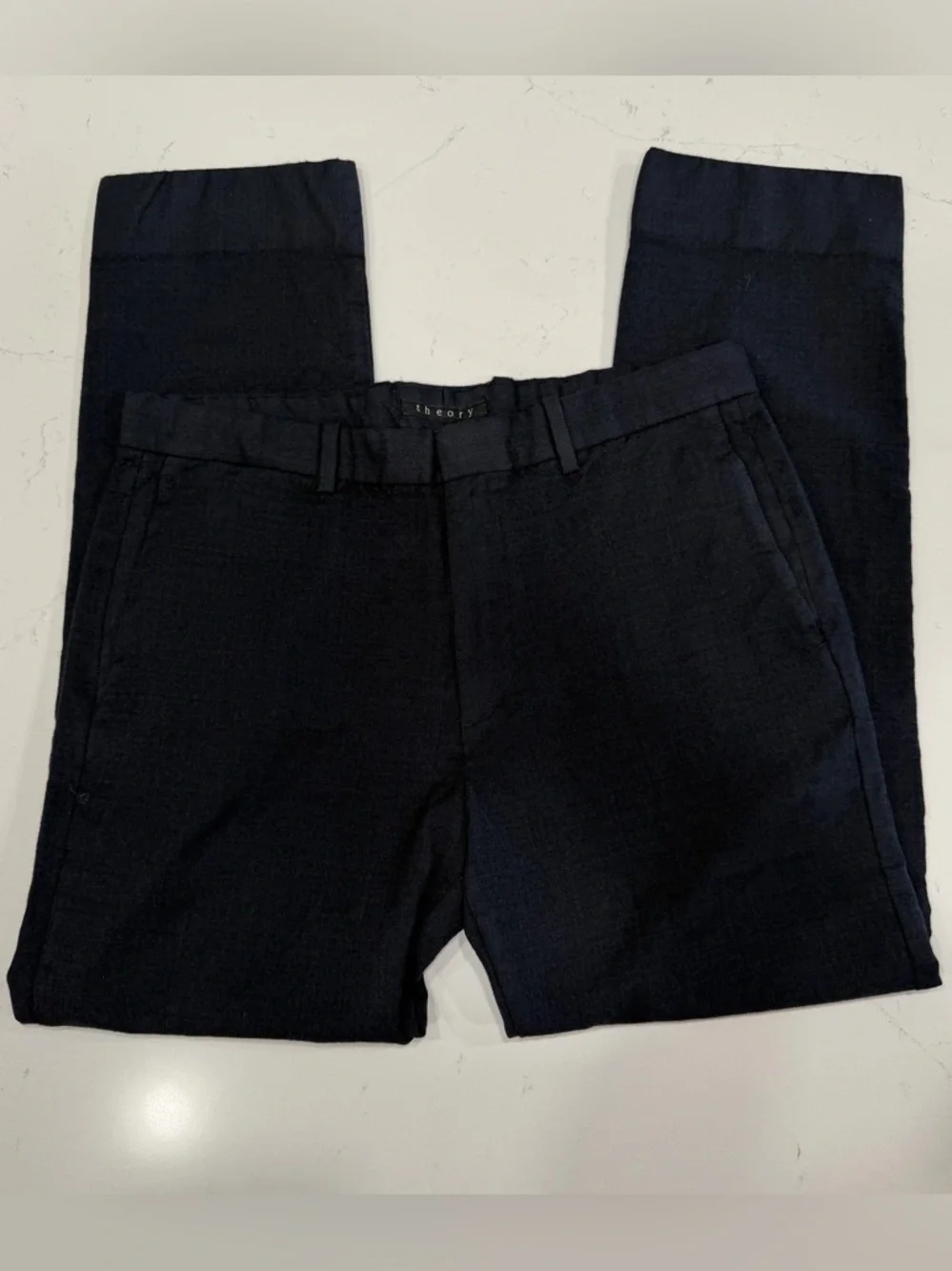 Theory Men’s Dark Blue Wool Dress Pants 31x27